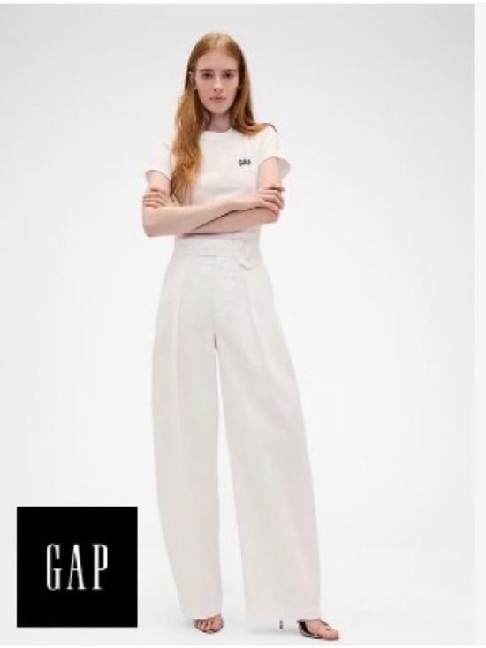 gap x victoria beckham Pants - GAP X Victoria Beckham High-Waist Wide-Leg Pants in White NWT